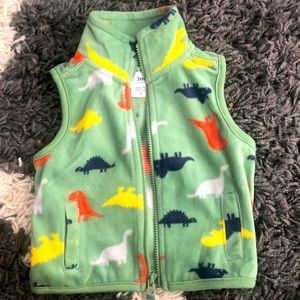 Carter’s 3 month old dinosaur zip-up vest